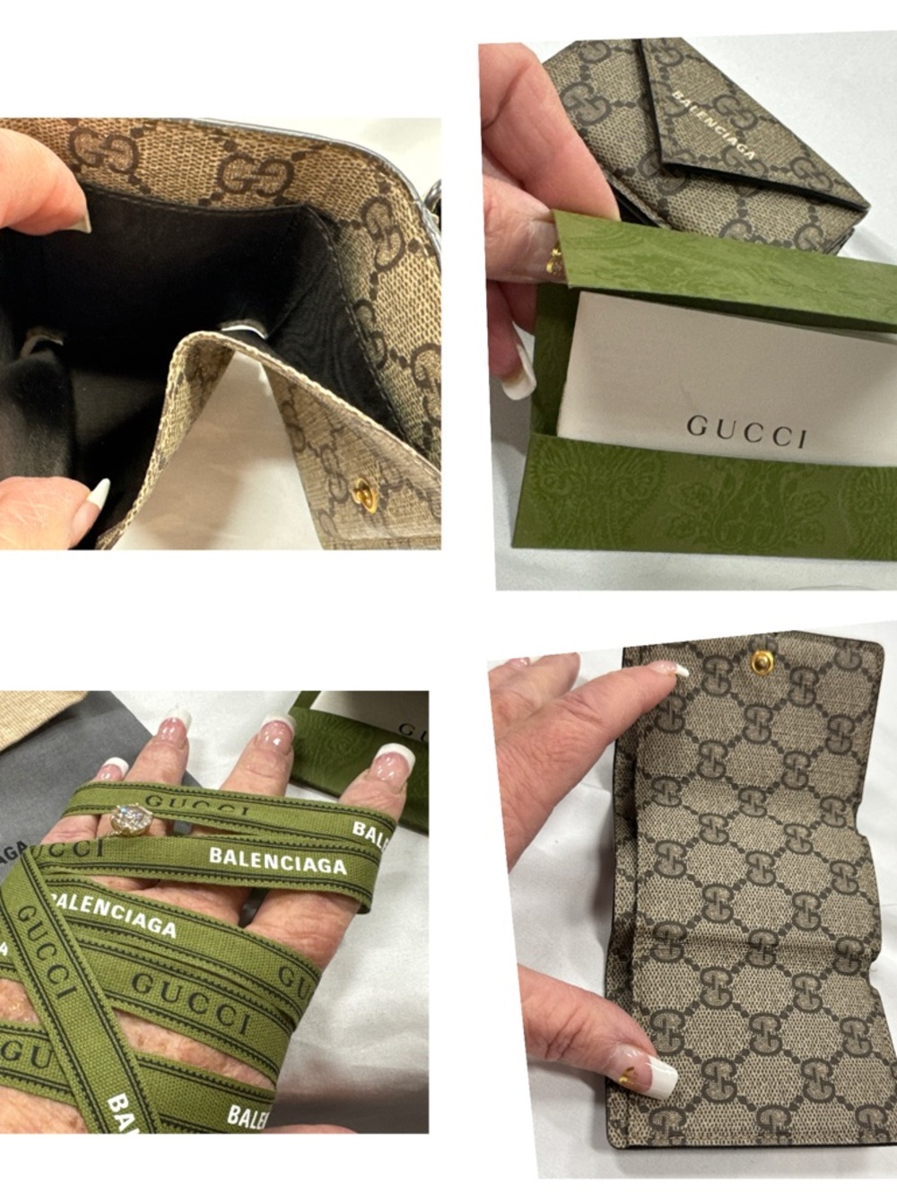Authentic Gucci With Balenciaga Wallet - Picture 7 of 9